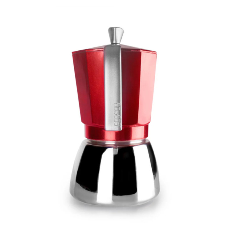 Cafetera italiana inducción roja 150 y 600 ml | Espresso | Cocina