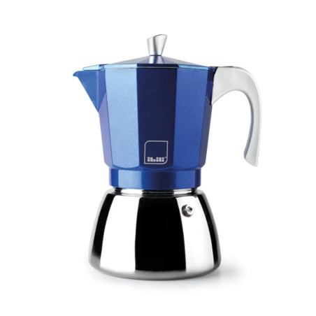 Cafetera italiana inducción azul 300 y 600 ml | Espresso | Cocina