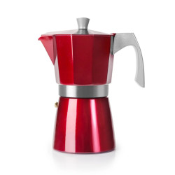 Cafetera italiana inducción roja y negra 300 y 600 ml | Espresso