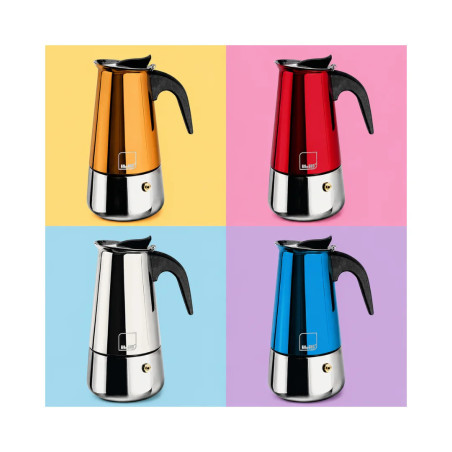 Cafetera italiana 280 ml inducción | Colores | Espresso 6 tazas