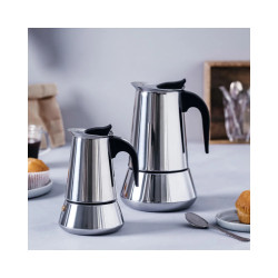 Cafetera acero inoxidable 4 tazas inducción | Milan | Espresso