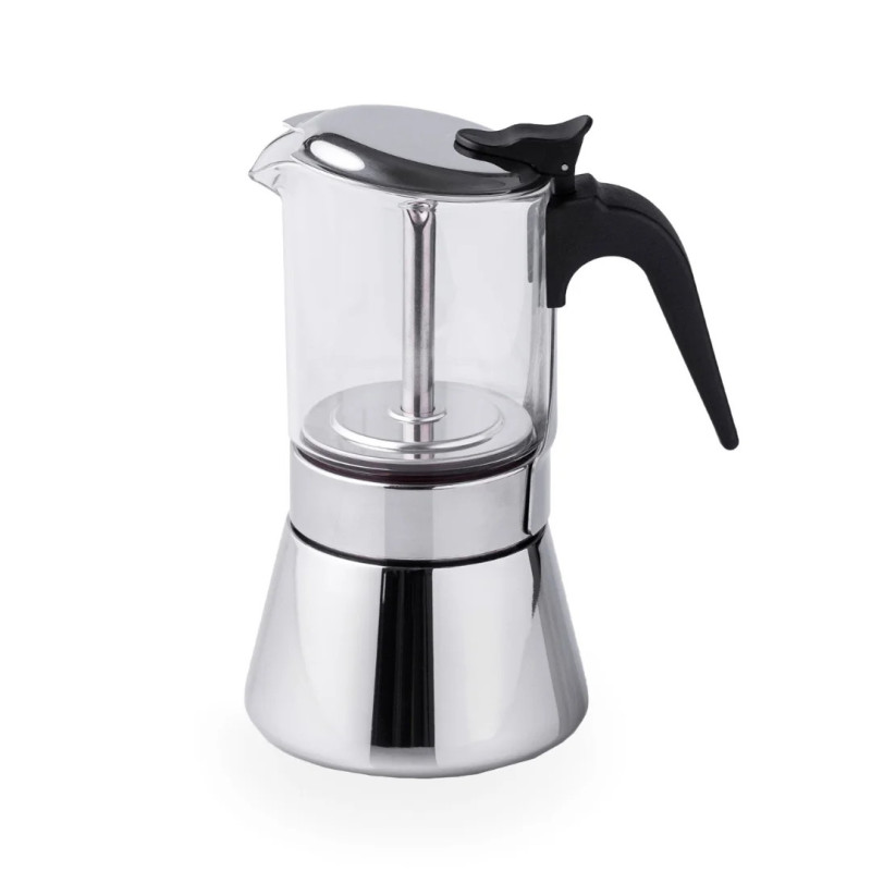 Cafetera italiana 4 tazas con visor inducción | Siena inox
