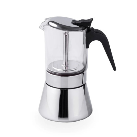Cafetera italiana 4 tazas con visor inducción | Siena inox