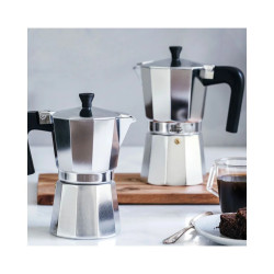 Cafetera aluminio 6 y 12 tazas inducción | Turin | Espresso