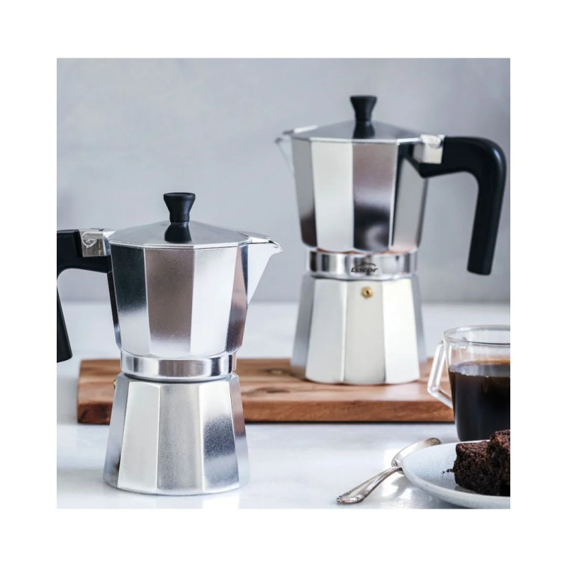 Cafetera aluminio 6 y 12 tazas inducción | Turin | Espresso