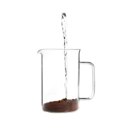 Cafetera francesa de émbolo vidrio y bambú | French Press