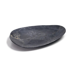 Bandeja oval melamina efecto piedra 41x30 cm | Stone Horeca