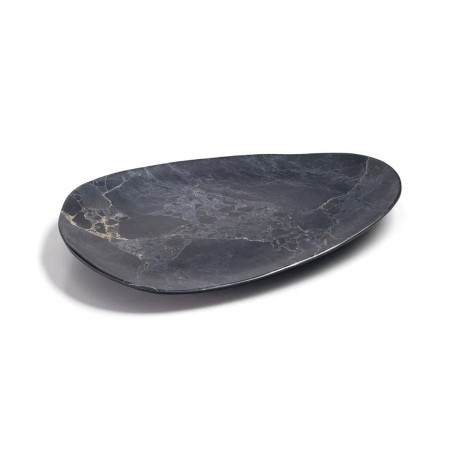 Bandeja oval melamina efecto piedra 41x30 cm | Stone Horeca