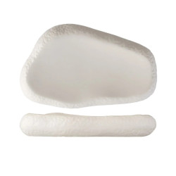 Plato orgánico porcelana blanca Atlantic 25,5 cm | Gourmet
