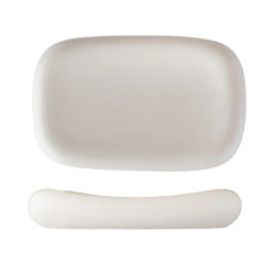 Plato grueso orgánico porcelana Atlantic 30x20 cm | Gourmet