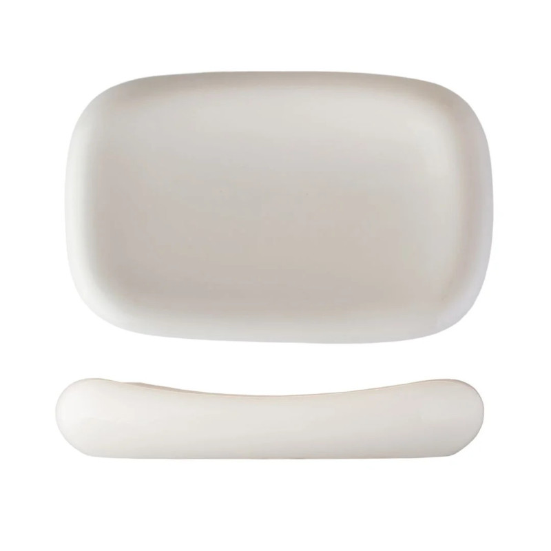 Plato grueso orgánico porcelana Atlantic 30x20 cm | Gourmet