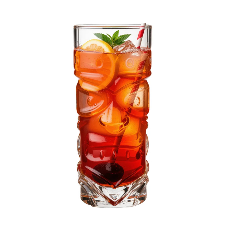 Vaso Tiki Kaupe transparente 44 cl | Cócteles tropicales