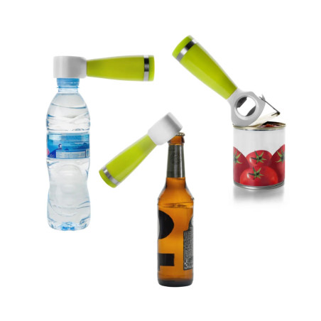 Abridor multiusos 3 en 1 para latas y botellas | 12 uds