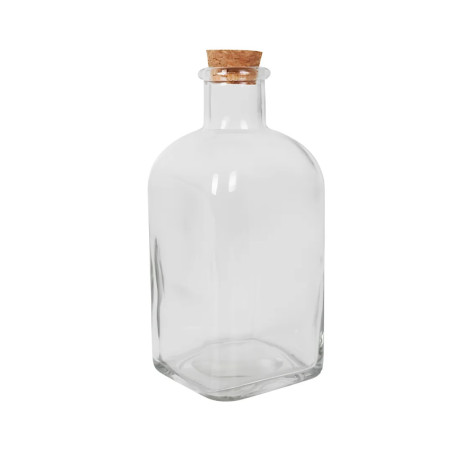 Frasca de cristal con corcho 280 ml para hostelería