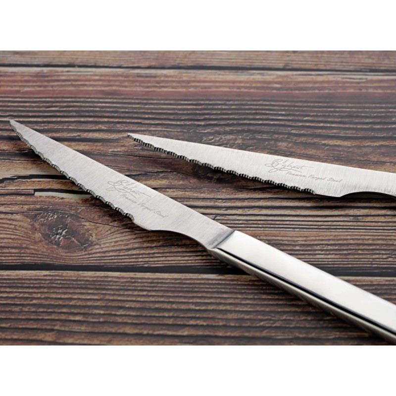 Doce unidades de B'GHEST 03140300 Virgin cuchillo chuletero 22.5cm