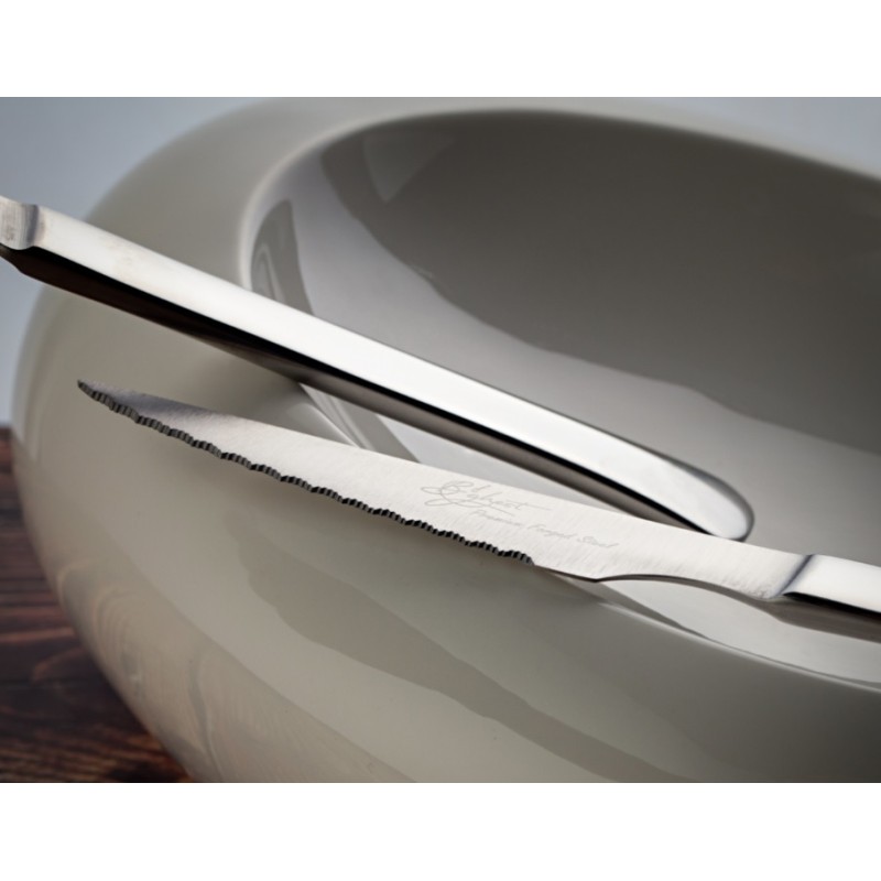 Doce unidades de B'GHEST 03140300 Virgin cuchillo chuletero 22.5cm