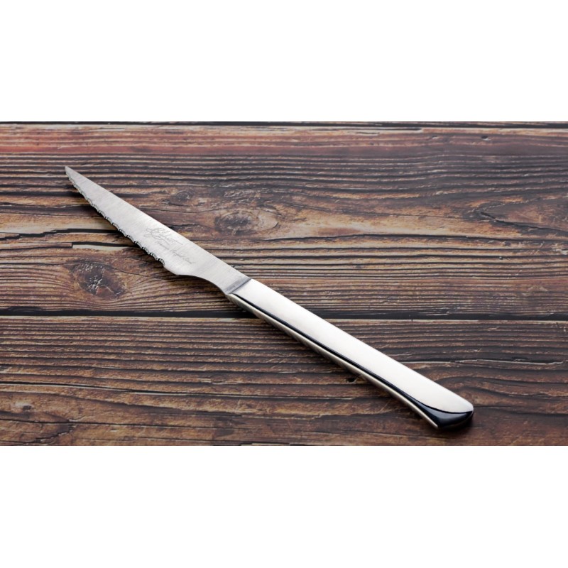 Doce unidades de B'GHEST 03140300 Virgin cuchillo chuletero 22.5cm