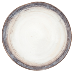 Plato llano provenzal decorado Takumi Brown. Dimensiones Ø 28 x 2,4 cm. CERAMIRUPE 10150104 (6 unidades)