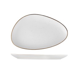 Fuente triangular irregular porcelana Scenic Happy 32.5x20 cm. ROSENHAUS 01010470 (6 unidades)