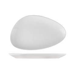 Fuente triangular irregular porcelana Happy 32.5x20 cm. ROSENHAUS 01010474 (6 unidades)